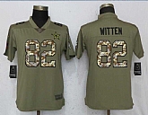 Women Nike Cowboys 82 Jason Witten Olive Camo Salute To Service Limited Jersey,baseball caps,new era cap wholesale,wholesale hats